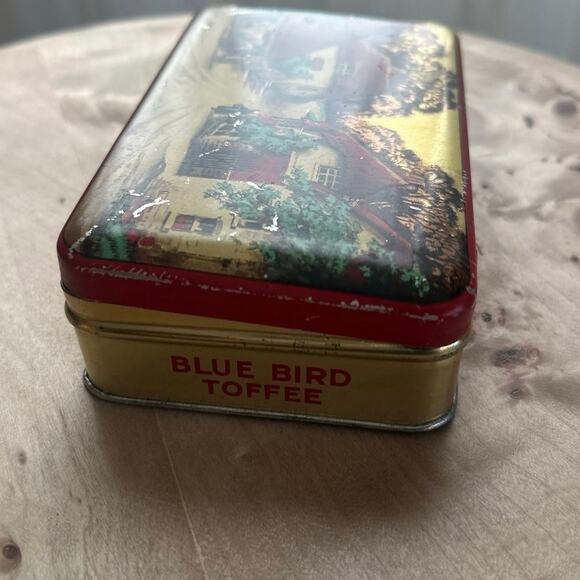 Vintage Blue Bird Toffee Tin Henry Vincent Ltd. Hunnington - Picture 3 of 10